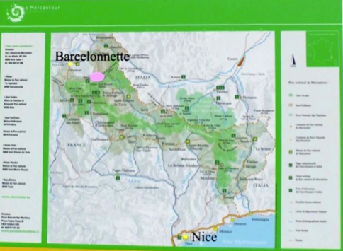 Carte du Mercantour